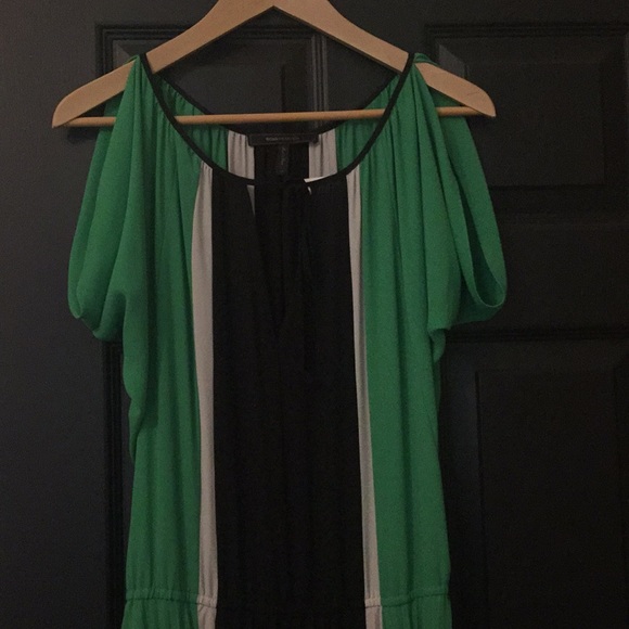 BCBG Max Azria color blocked pleated dress - Picture 2 of 5